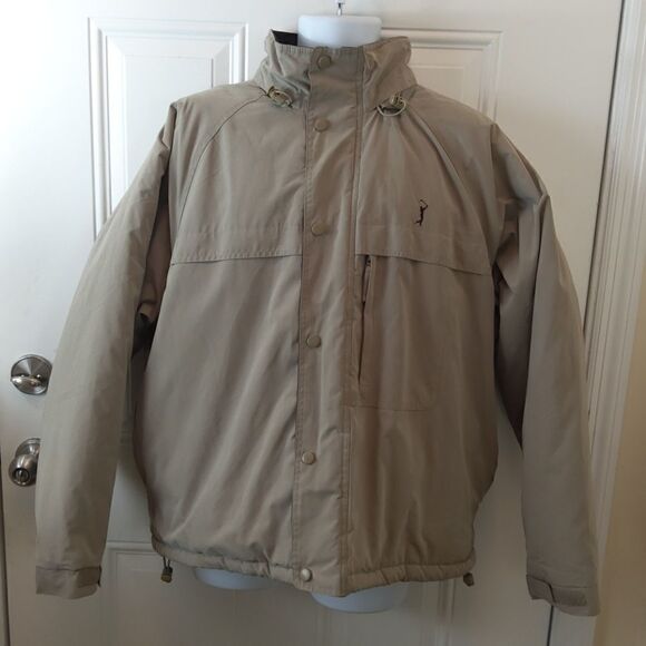 PGA Tour Originals khaki fleece-lined jacket - Picture 1 of 16